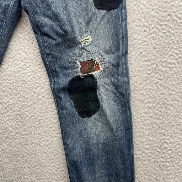 Polo Ralph Lauren Jeans Womens 29x29 Tag 25 Astor Boyfriend Slim Patch Distress - Picture 6 of 16